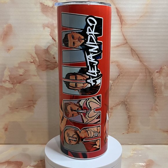 Rauw Alejandro Inspired 20oz Tumbler - Picture 4 of 5